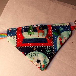 Christmas over the collar pet bandana